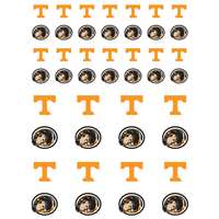 Tennessee Volunteers Small Sticker Sheet - 2 Sheets