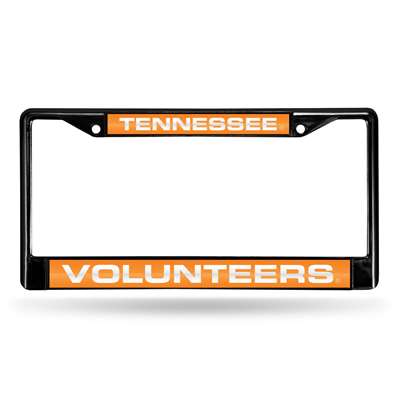 Tennessee Volunteers Inlaid Acrylic Black License Plate Frame