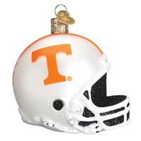 Tennessee Volunteers Glass Christmas Ornament - Football Helmet