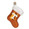 Tennessee Volunteers Glass Christmas Ornament - Stocking