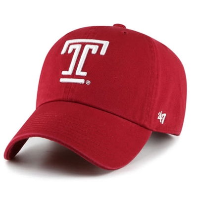 Temple Owls 47 Brand Clean Up Adjustable Hat - Red