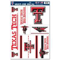 Texas Tech Red Raiders Ultra Decal Set - 11'' X 17''