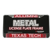 Texas Tech Red Raider Alumni Metal License Plate Frame W/domed Insert