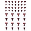 Texas Tech Red Raiders Small Sticker Sheet - 2 Sheets