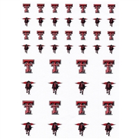 Texas Tech Red Raiders Small Sticker Sheet - 2 Sheets