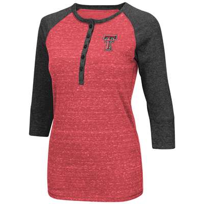 Texas Tech Red Raiders Women's Split 3/4 Sleeve Raglan Shirt