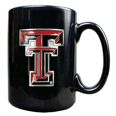 Texas Tech Red Raiders 15oz Black Ceramic Mug