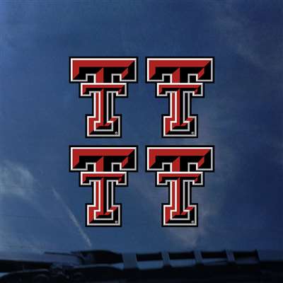 Texas Tech Red Raiders Transfer Decals - Set of 4