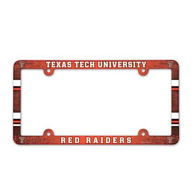 Texas Tech Red Raiders Plastic License Plate Frame