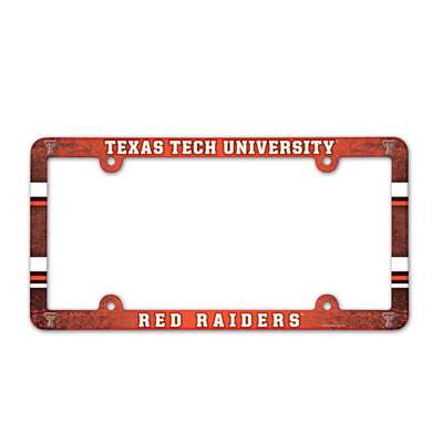 Texas Tech Red Raiders Plastic License Plate Frame