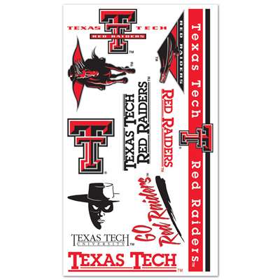 Texas Tech Red Raiders Temporary Tattoos