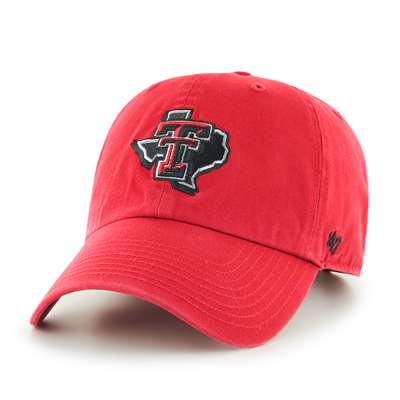 47 Texas Tech Red Raiders Brand Clean Up Adjustable Hat - Red