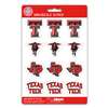 Texas Tech Red Raiders Mini Decals - 12 Pack