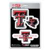 Texas Tech Red Raiders Decals - 3 Pack