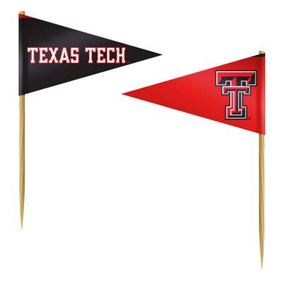 Texas Tech Raiders Toothpick Flag - 36 Pack