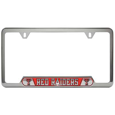 Texas Tech Red Raiders Stainless Steel License Plate Frame
