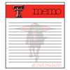 This 2 pack of memo pads features a team logo with a team color header that says Memo on each page. The body of the pad has lines and has a team logo in the background. Each pad contains 50 pages. (2 pack of 50each). Measures 4.5 inches wide by 5 inches t