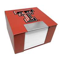Texas Tech Red Raiders Leather Memo Cube Holder