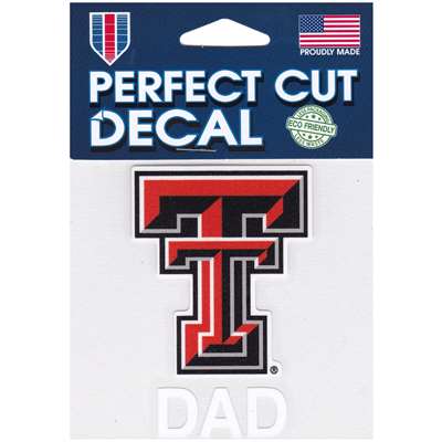 Texas Tech Red Raiders Perfect Cut Decal - Dad