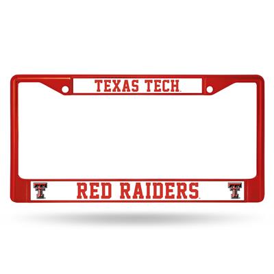 Texas Tech Red Raiders Team Color Chrome License Plate Frame