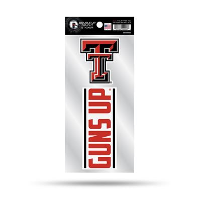 Texas Tech Red Raiders Double Up Die Cut Decal Set