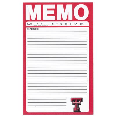 Texas Tech Red Raiders 5" x 8" Memo Note Pad - 2 P