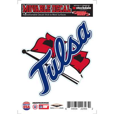 Tulsa Golden Hurricanes Repositionable Vinyl Decal