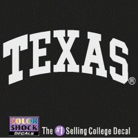 Texas Longhorns Decal - Arched Texas