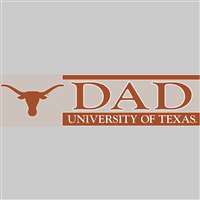 Texas Longhorns Die Cut Decal Strip - Dad