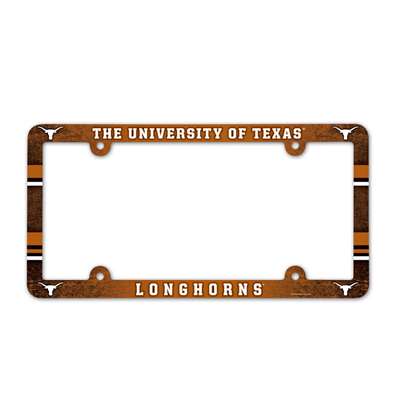 Texas Longhorns Plastic License Plate Frame