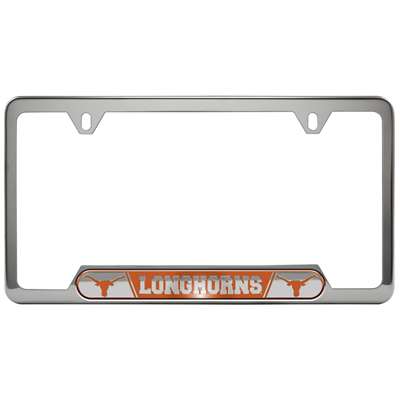 Texas Longhorns Stainless Steel License Plate Frame