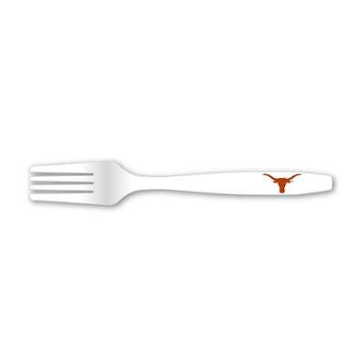 Texas Longhorns Disposable Plastic Fork - 24 Pack