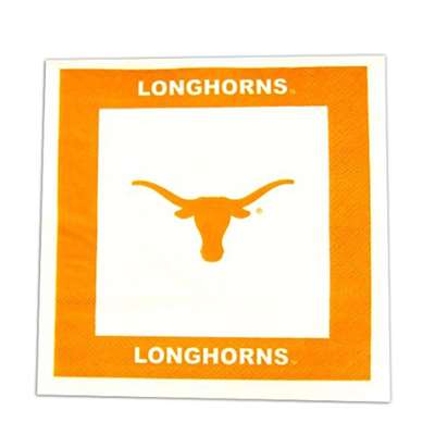 Texas Longhorns Disposable Paper Napkins - 24 Pack
