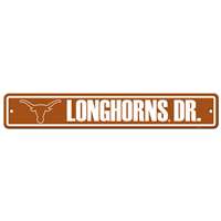 Texas Longhorns Plastic Street Sign