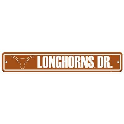 Texas Longhorns Plastic Street Sign
