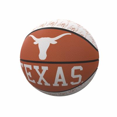 Texas Longhorns Mini Rubber Repeating Basketball