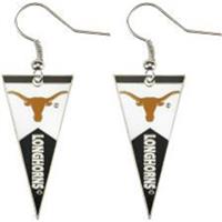 Texas Longhorns Dangler Earrings - Pennant
