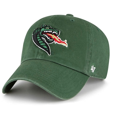 UAB Blazers 47 Brand Clean Up Adjustable Hat - Gre
