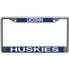 Uconn Huskies Metal  Inlaid Acrylic License Plate Frame