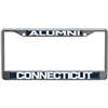 Uconn Huskies Alumni Metal License Plate Frame W/domed Insert