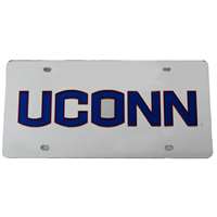 Uconn Huskies Inlaid Acrylic License Plate - UCONN