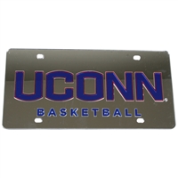 Uconn Huskies Mirrored License Plate - Basketball