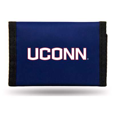 Uconn Huskies Nylon Tri-Fold Wallet