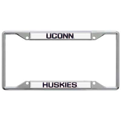 UConn Huskies Metal License Plate Frame - Alt