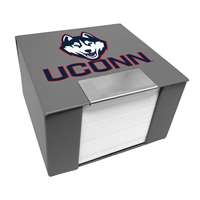 UConn Huskies Leather Memo Cube Holder