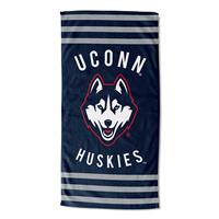 UConn Huskies Stripes Beach Towel