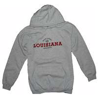 Louisiana Lafayette Hooded Sweatshirt, Heather