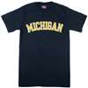 Michigan T-shirt - Michigan Arched - By Champion - Navy