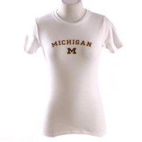 Michigan Womens T-shirt - Michigan Arched Over