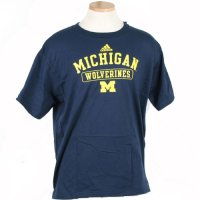 Adidas Michigan Wolverines Short Sleeve Team T Shirt